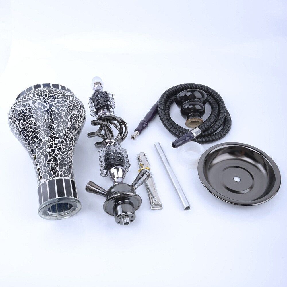 Traditional Collectible Gift Premium Glass Eagle Shisha Hookah Complete Set