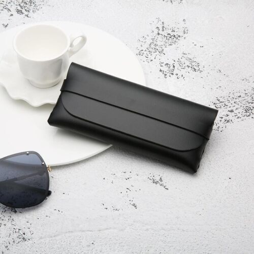 Unisex Myopia Glasses Case Durable Portable Leather Cassette Soft Bag
