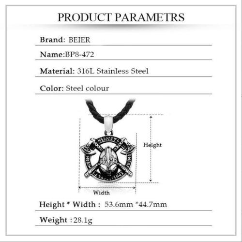 Unisex Mix Theme Retro Pendant Punk Vintage Totem Engle Hawk Biker Necklace
