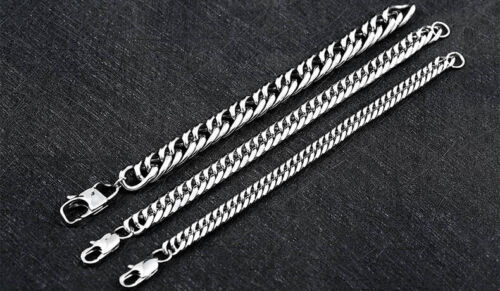 Retro Punk Biker Nordic Viking snake bone shape titanium steel bracelet Bangle