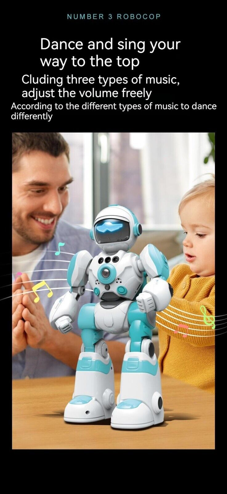 Smart Robot Recording Voice Changing Interactive Gesture Remote Control Toy