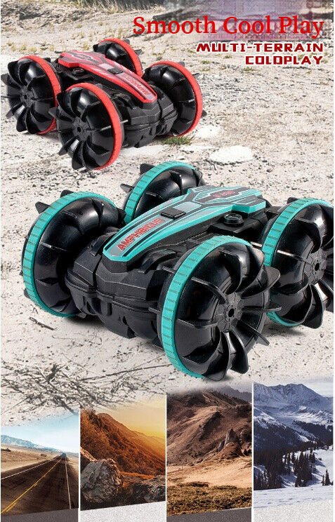 Amphibious Remote Control Car Stunt Double-sided Tumbling 2.4GHZ Kid's Toy Boy
