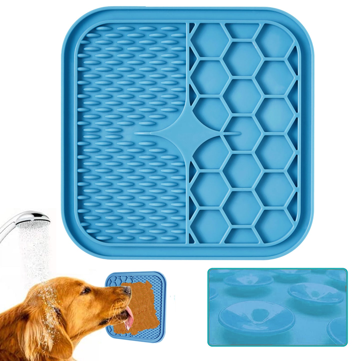 Silica Gel Pet Feeding Mat Slow Food Pads Dog Cat Licking Pad Dispenser Plate