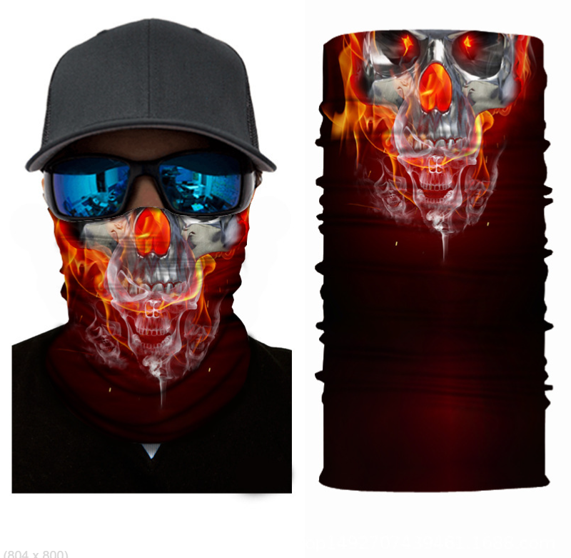 Cycling Camouflage Neck Gaiters Bandanas Fabric Motorcycle Face Masks Sunscreen