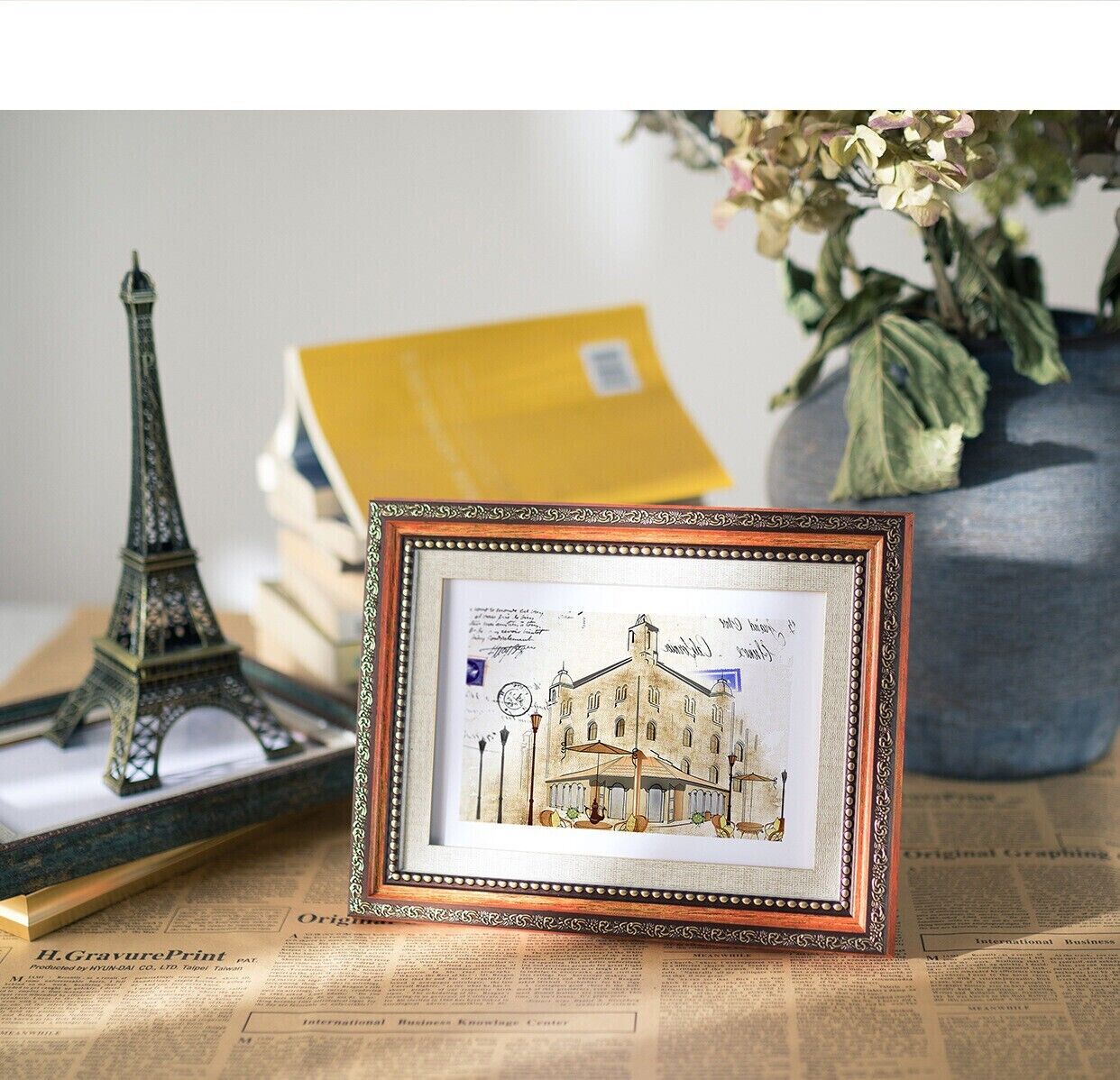 Simple Beauty Decoration Retro Table Setting Wall Hanging Gallery Photo Frame