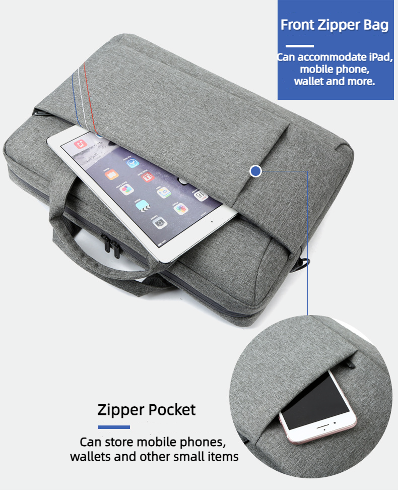 Unisex Lightweigh Large Capacity Oxford Cloth Shoulder Computer Bag Briefcase