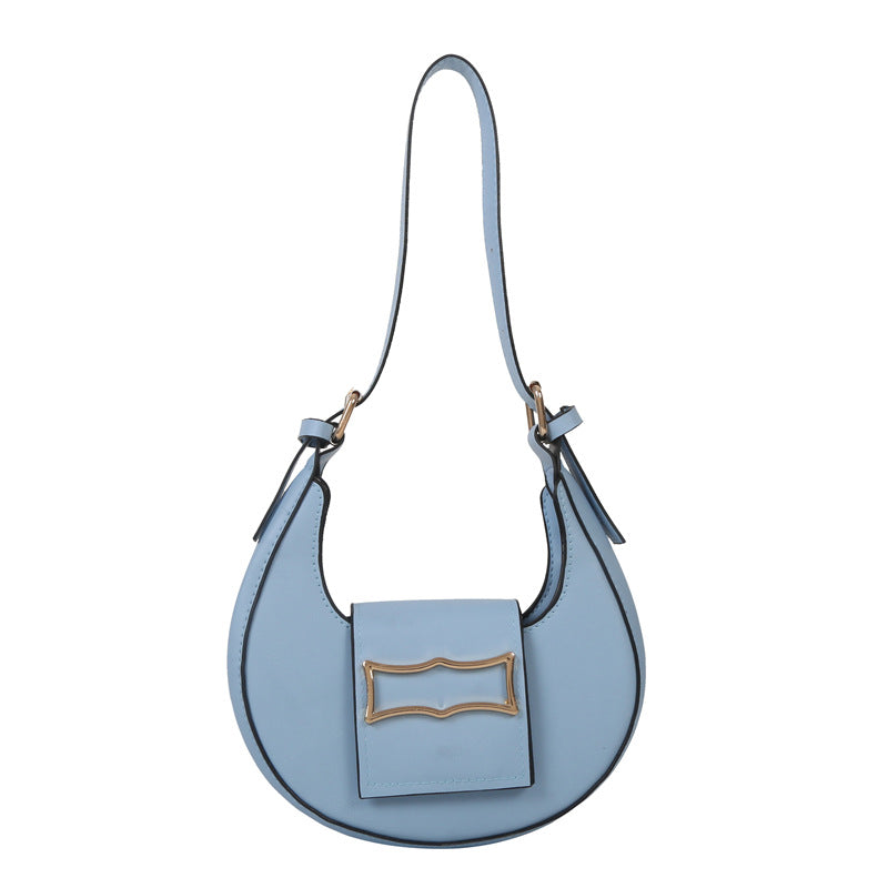 10 Colors Fashion Women Moon Shape Underarm Trend Shoulder Strap Dumpling Bag