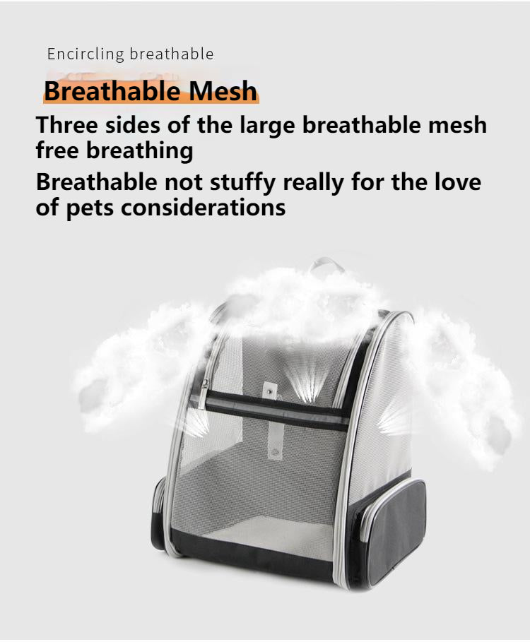 Pet Bag Outdoor Cat Dog Breathable Double Shoulder Portable Folding Storage Bag