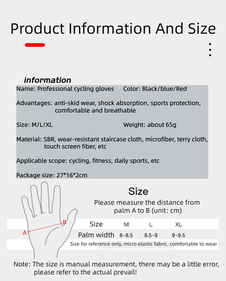 Sports Cycling Gloves Summer Non-slip Sunscreen Heat Resistant Mountain Biking