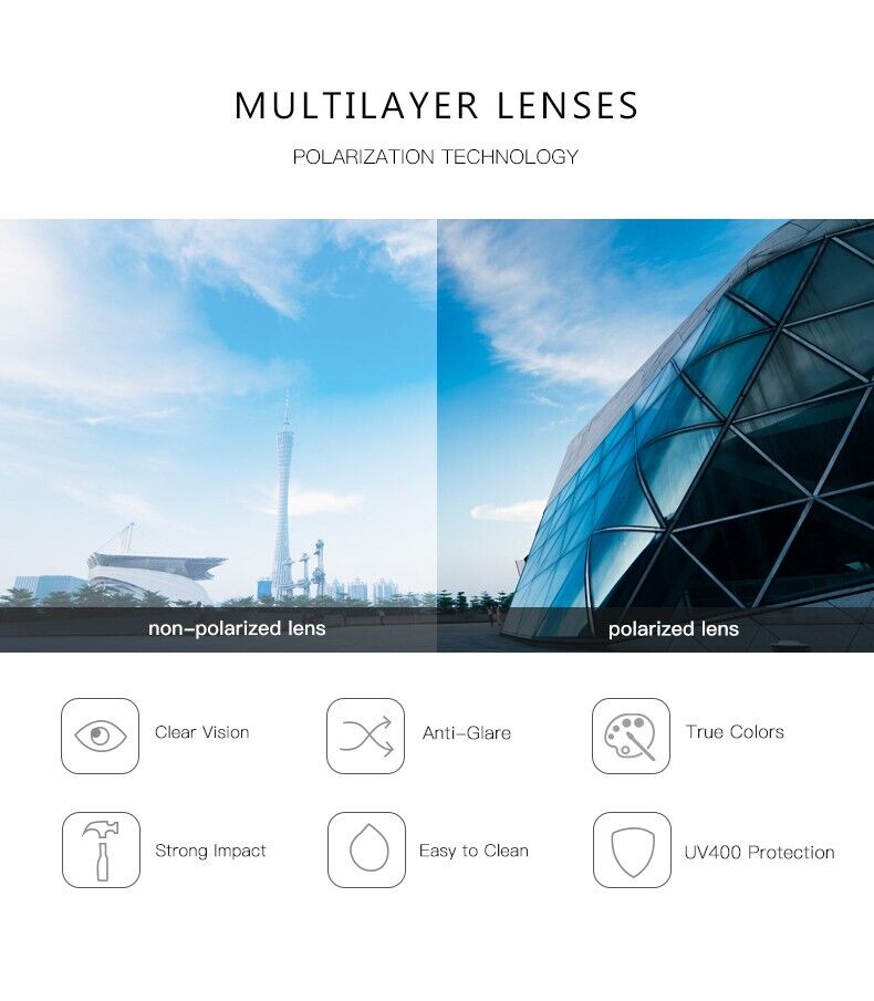 Unisex HD Polarized Driving Sport Cool Outdoor Eyewear Anti UV400 Sunglasses