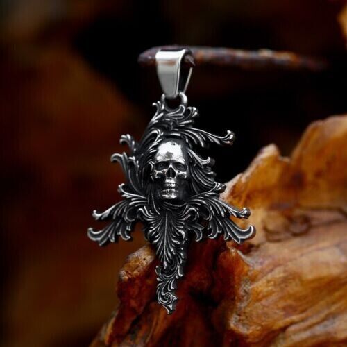Unisex Mix Theme Stainless Steel Pendant Retro Viking Titanium Punk Necklace