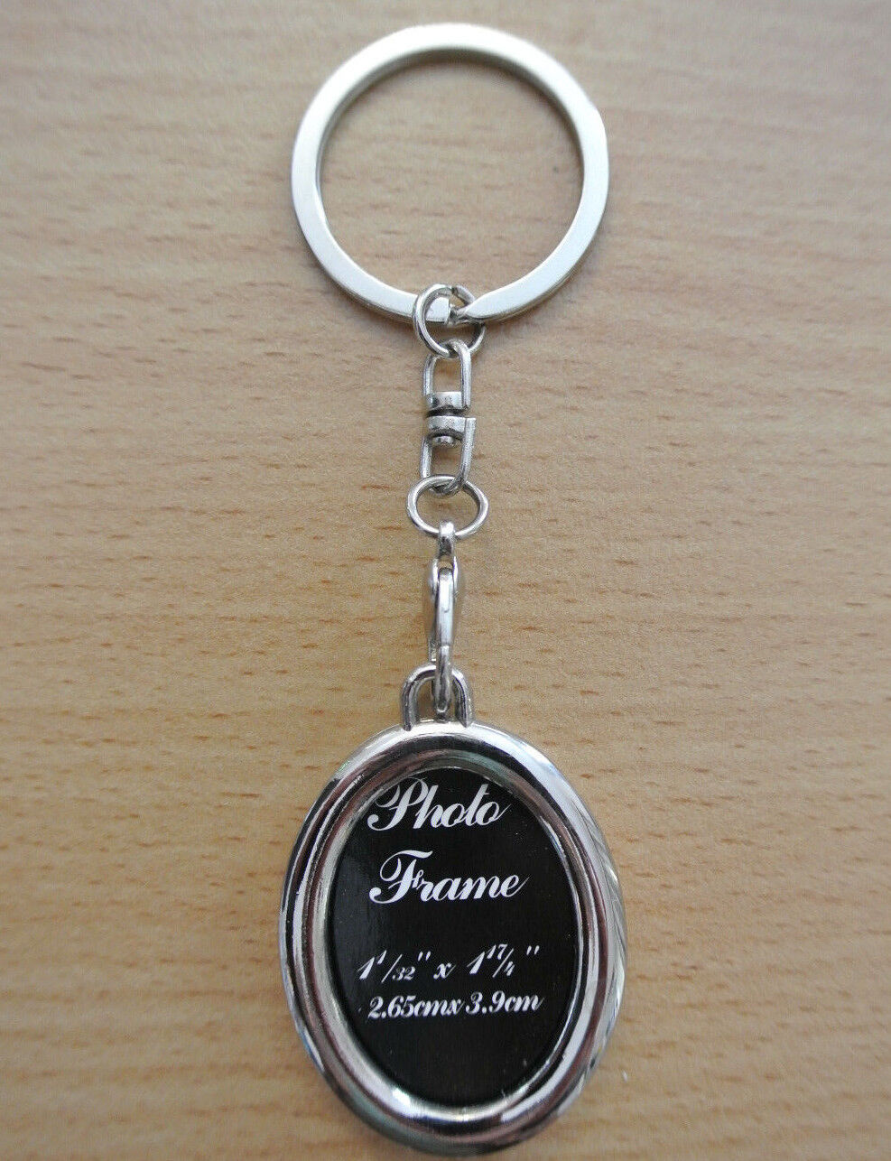 Gift Novelty Steel Alloy Keychain Ring Keyring Pendant Key Fob Funny Photo Frame