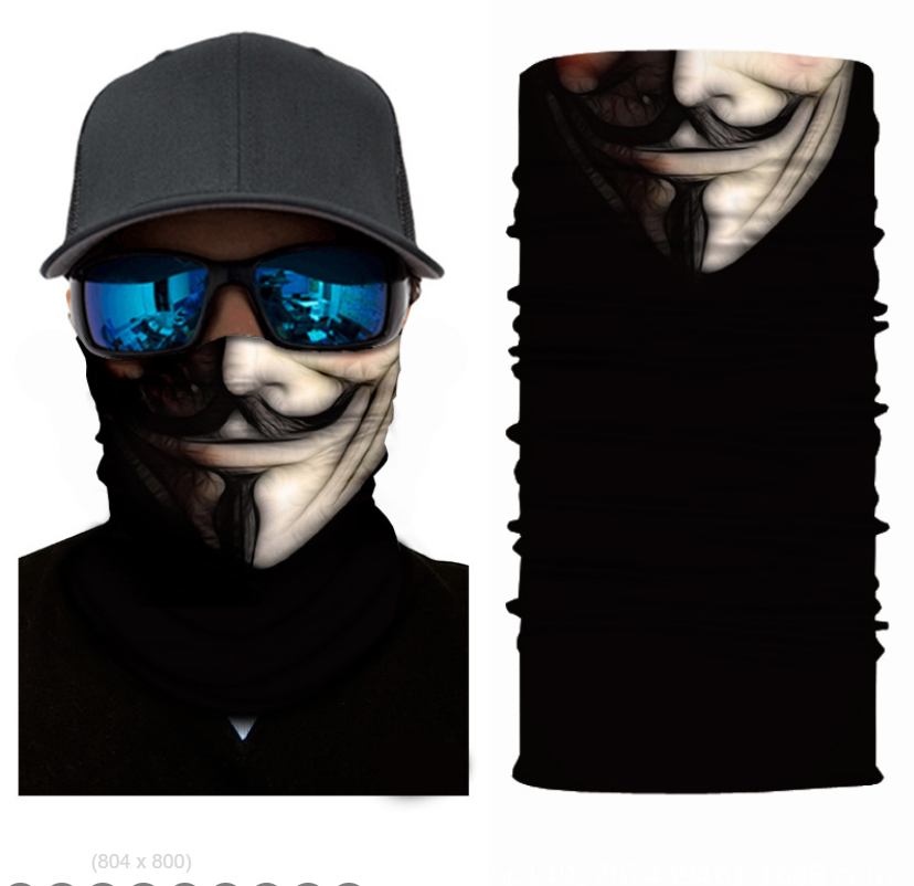 Cycling Camouflage Neck Gaiters Bandanas Fabric Motorcycle Face Masks Sunscreen