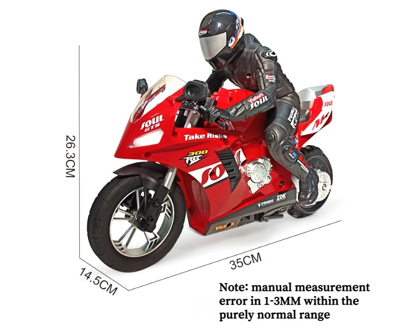 RC Self-Balancing Motorcycle Stunt Stand Remote Control Drift Motorbike Boy Gift