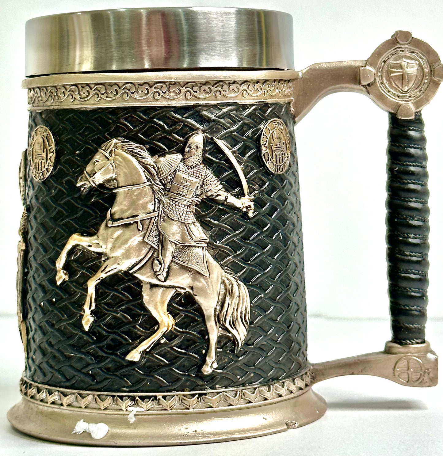 Creative Stainless Steel Mark Water Coffee Tall Cup Ice And Fire Game Cup Bottle