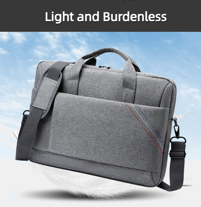Unisex Lightweigh Large Capacity Oxford Cloth Shoulder Computer Bag Briefcase