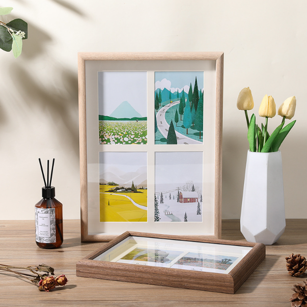 Fashion Collage Multi Openings Photos Hole Gallery Picture Frame Family Gift