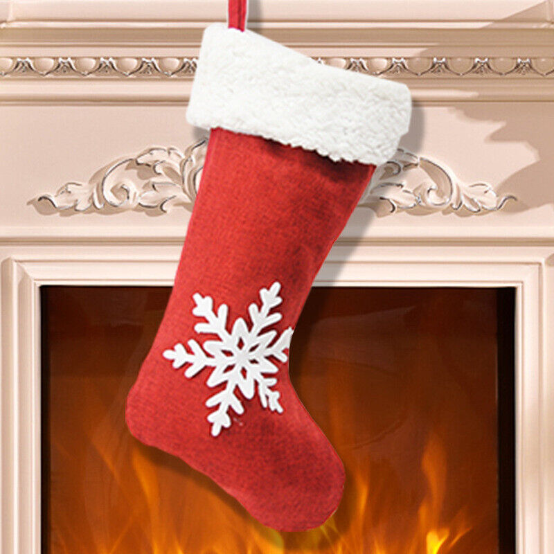 Christmas Stocking Santa Claus Present Bag Home Party Festivals Ornament Gifts