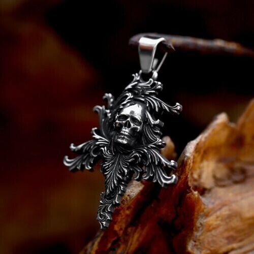 Unisex Mix Theme Stainless Steel Pendant Retro Viking Titanium Punk Necklace