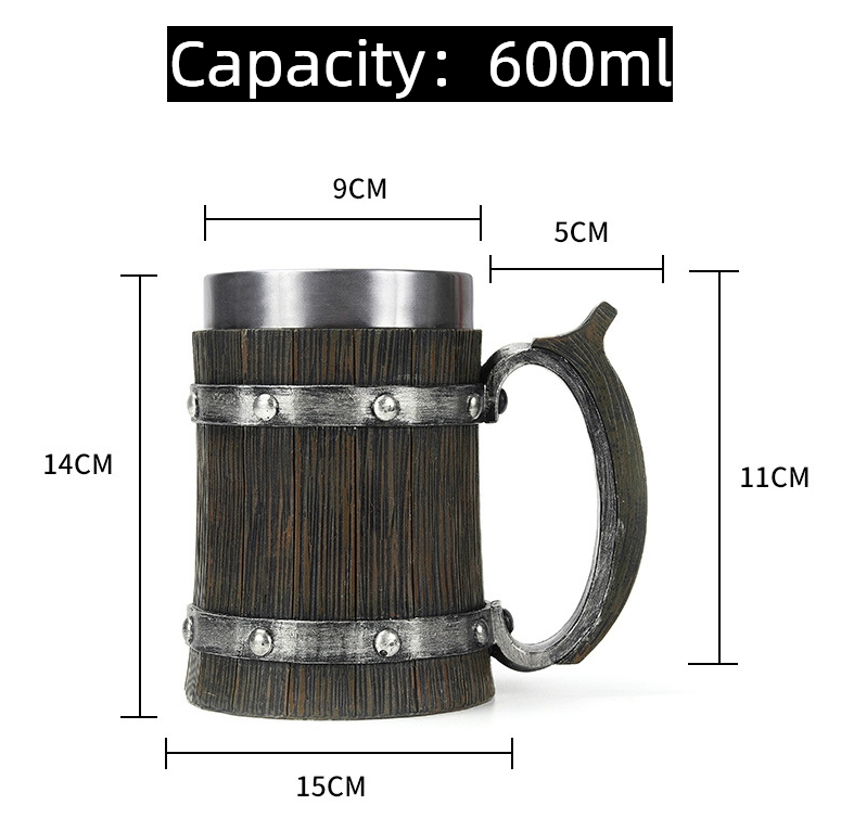 Creative Stainless Steel Mark Water Coffee Tall Cup Ice And Fire Game Cup Bottle