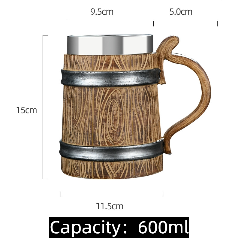 Creative Stainless Steel Mark Water Coffee Tall Cup Ice And Fire Game Cup Bottle
