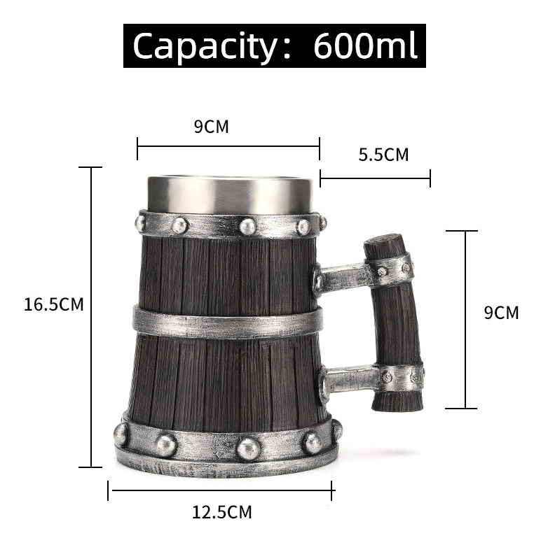 Creative Stainless Steel Mark Water Coffee Tall Cup Ice And Fire Game Cup Bottle