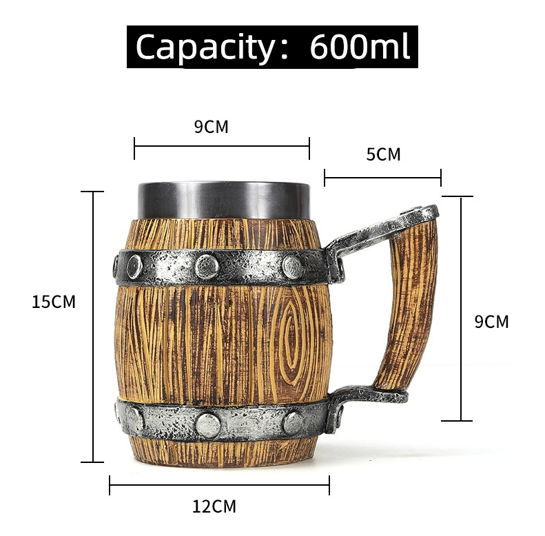 Creative Stainless Steel Mark Water Coffee Tall Cup Ice And Fire Game Cup Bottle
