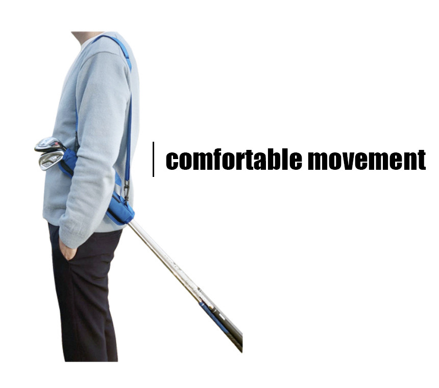 Portable Foldable Lightweight Golf Club Bag Lithe Travel Shoulder Handheld