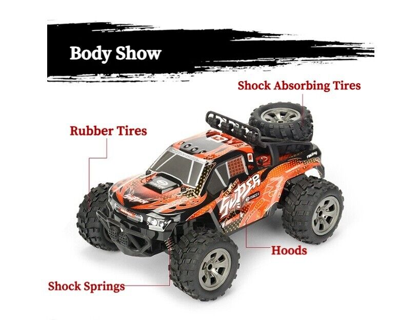 2.4GHz High Speed Racing Charging Remote Control Off-road Vehicle Toy Car Gift