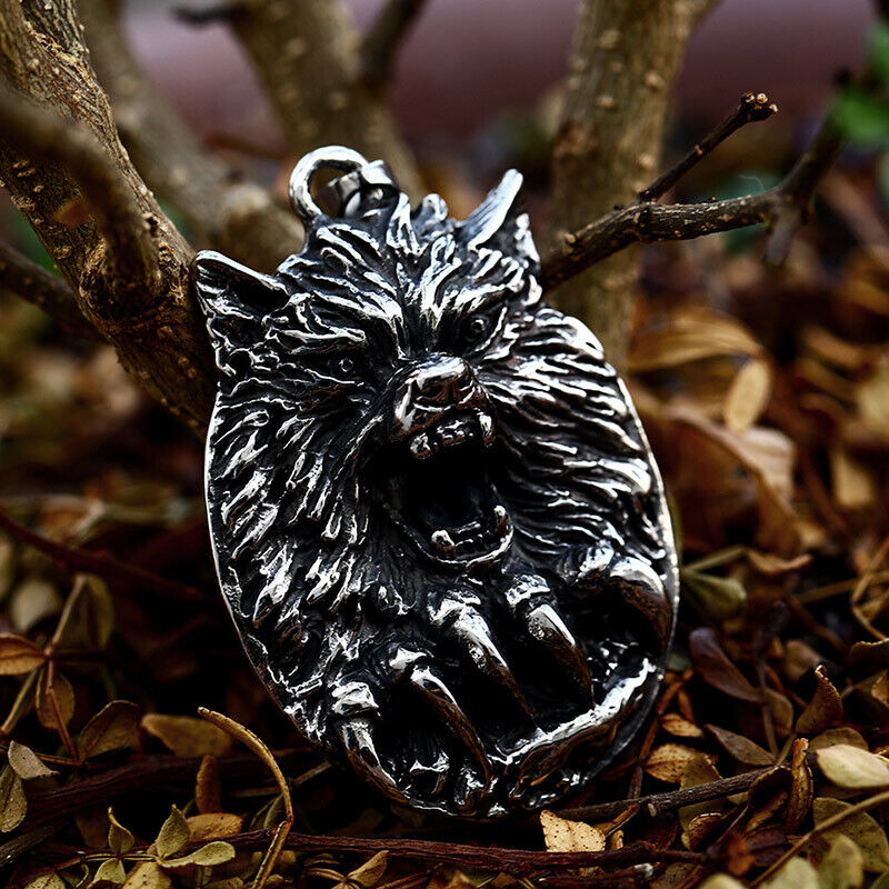 Unisex Mix Theme Retro Pendant Punk Vintage Totem Engle Hawk Biker Necklace