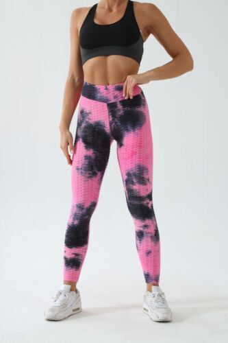 Women Yoga Quality Honeycomb Soft Leggings Hight Waist Pants Fitness Sports
