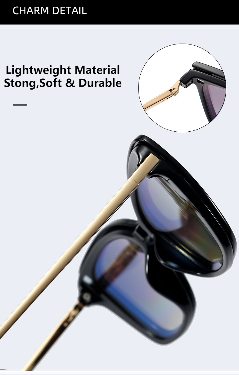 Women's UV400 Polarised Antiblue Light Magnetic Glasses Clips Sunglasses Set