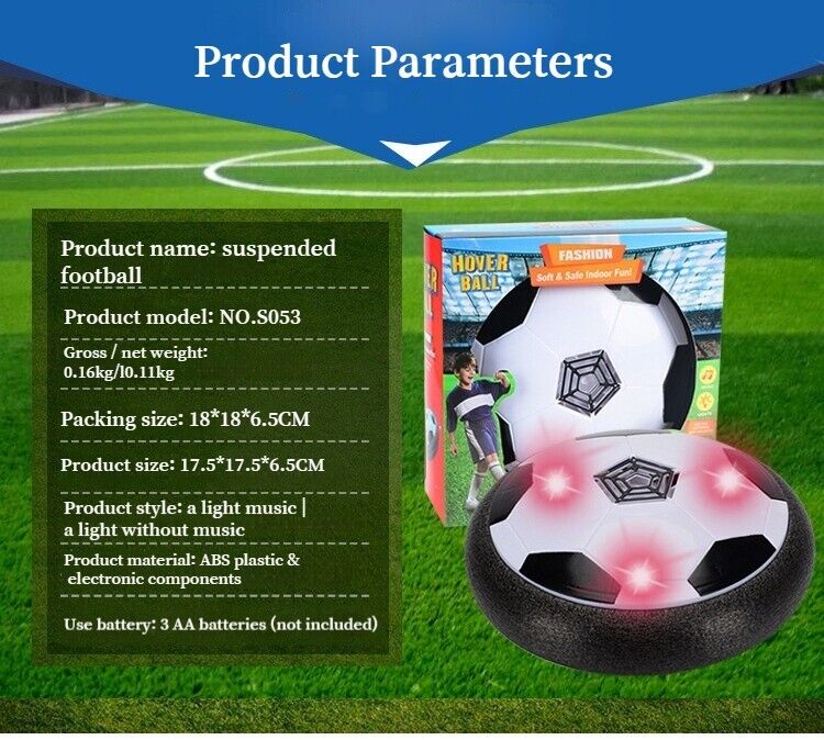 Children's Electric Toys Air Cushion Levitation Led Lights Soccer Ball Indoor