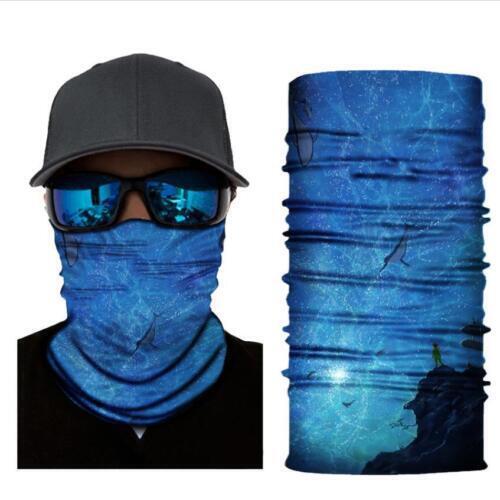 Cycling Camouflage Neck Gaiters Bandanas Fabric Motorcycle Face Masks Sunscreen