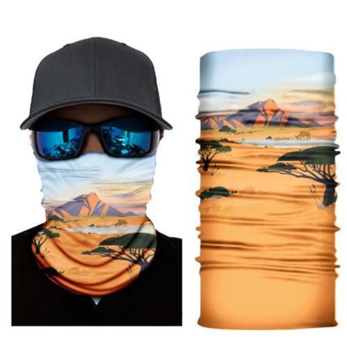 Cycling Camouflage Neck Gaiters Bandanas Fabric Motorcycle Face Masks Sunscreen