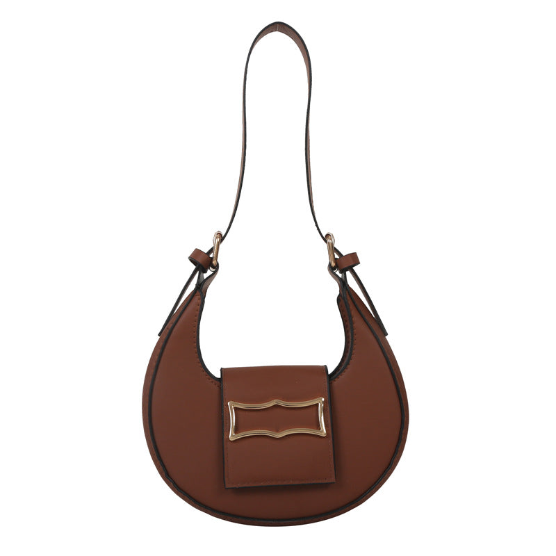 10 Colors Fashion Women Moon Shape Underarm Trend Shoulder Strap Dumpling Bag