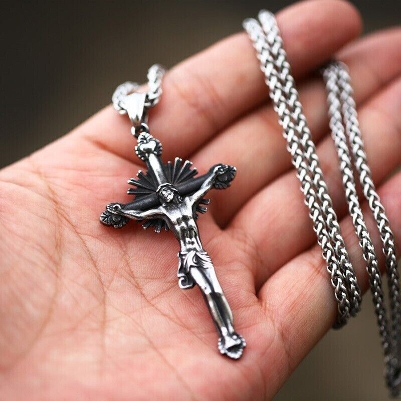 Unisex Mix Theme Fashion Retro Space Astronaut Pendant Titanium Stainless Steel Necklace