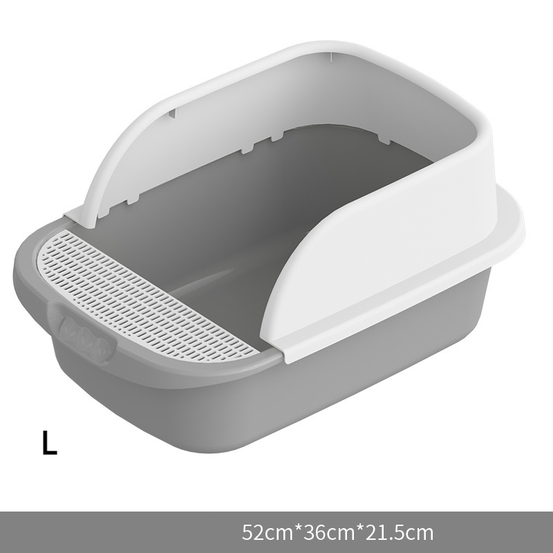 large Cat Litter Box Toilet Fully Enclosed Detachable Pet Bedpan Send Shovel