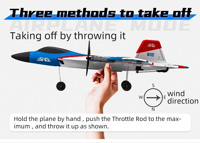 Aerobatic Fighter SG-F22 Aeromodelling Fixed Wing Toys Remote Control Aircraft
