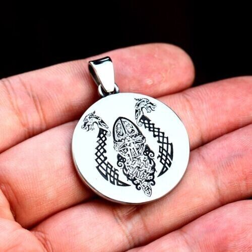 Unisex Mix Theme Stainless Steel Pendant Retro Viking Titanium Punk Necklace