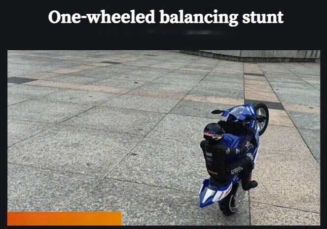 RC Self-Balancing Motorcycle Stunt Stand Remote Control Drift Motorbike Boy Gift