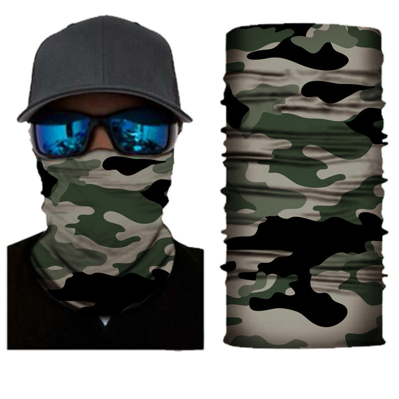 Camouflage Neck Gaiters Bandanas Fabric Cycling Motorcycle Fashion Face Masks