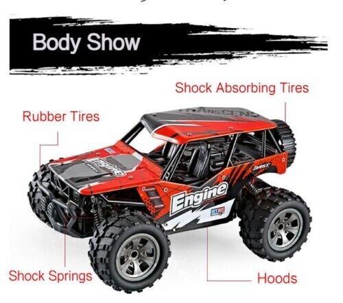 High Speed Off Road 1:18 2.4GHz Vehicle Remote Control Electric Car Toy Boy Gift