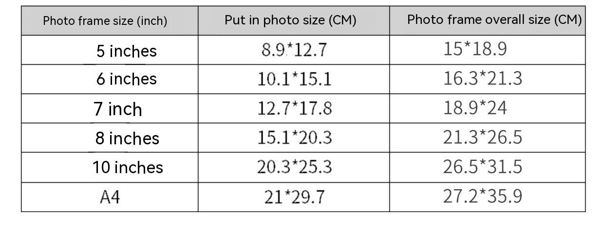 Simple Beauty Decoration Retro Table Setting Wall Hanging Gallery Photo Frame