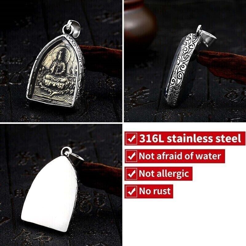 Unisex Vintage Punk Retro Mix Theme Titanium Stainless Steel Pendant Necklace