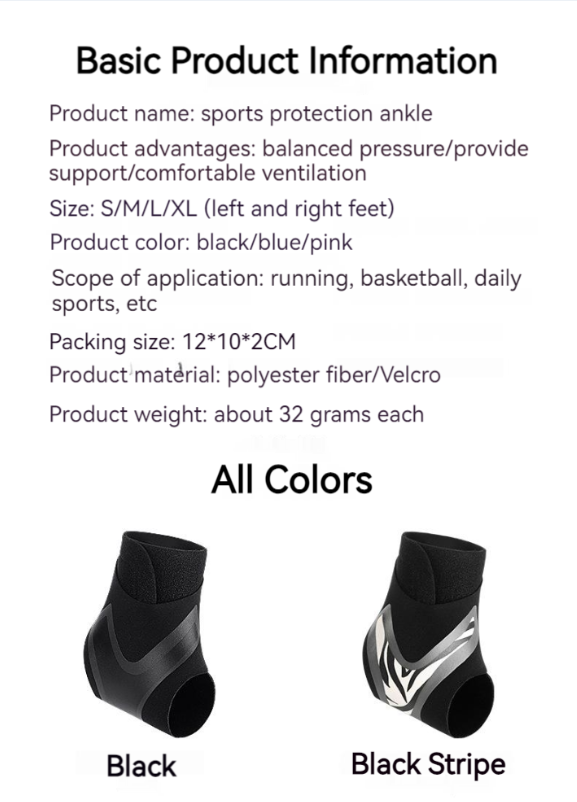 Unisex Compression Ankle Socks With Anti-sprain Protection Sports Protectors