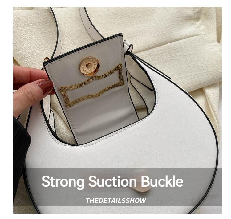 10 Colors Fashion Women Moon Shape Underarm Trend Shoulder Strap Dumpling Bag