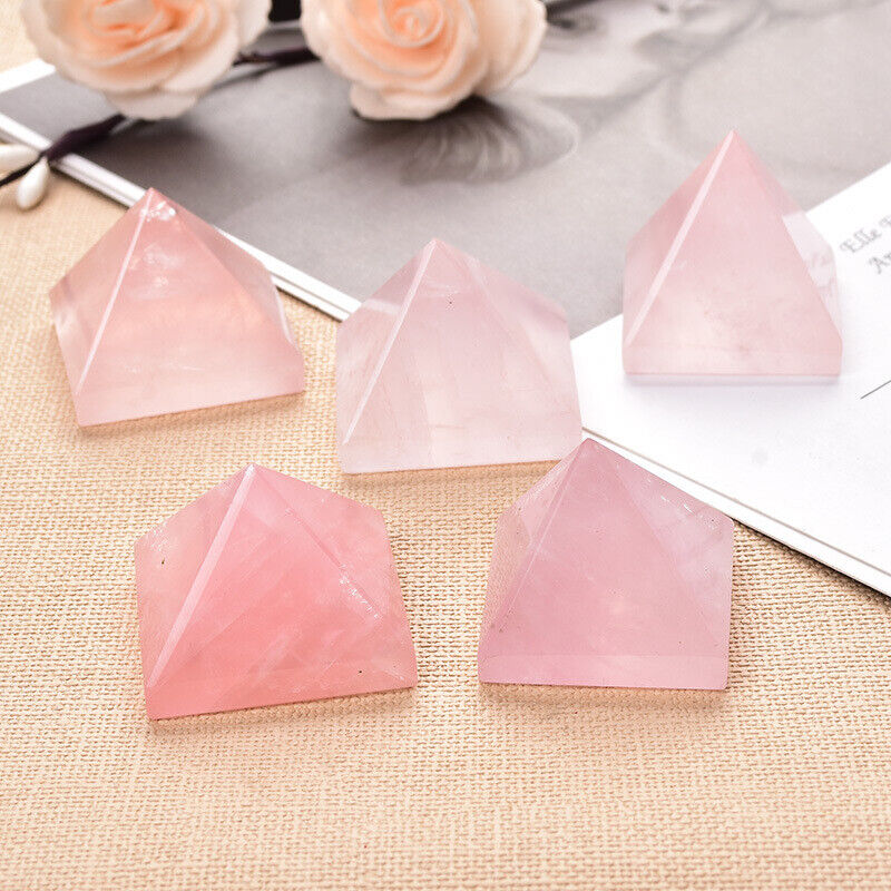 Small Size Natural Stone Crystal Pyramid Energy Gemstone Tower Home Decor Gifts