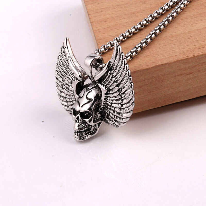 Stylish Retro Gothic Punk Mix Theme Titanium Steel Pendant Gift Unisex Necklace