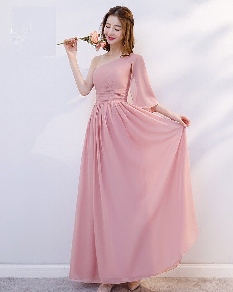 Women Fashion Evening Wedding Long Maxi Cocktail Prom Bridesmaid Ball Gown Dress